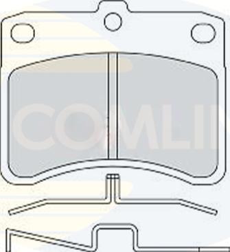 Comline CBP0770 - Bremžu uzliku kompl., Disku bremzes ps1.lv