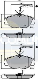 Comline CBP11001 - Bremžu uzliku kompl., Disku bremzes ps1.lv