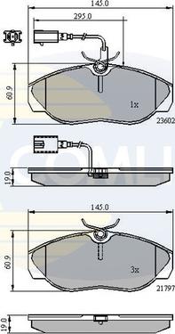 Comline CBP11031 - Bremžu uzliku kompl., Disku bremzes ps1.lv