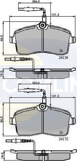 Comline CBP11250 - Bremžu uzliku kompl., Disku bremzes ps1.lv