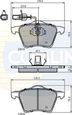 Comline CBP1885 - Bremžu uzliku kompl., Disku bremzes ps1.lv