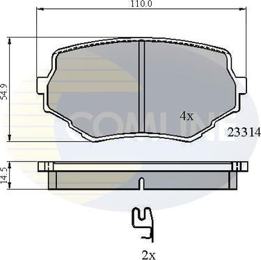 Comline CBP3475 - Bremžu uzliku kompl., Disku bremzes ps1.lv