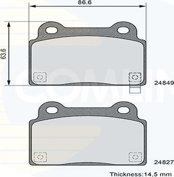 Japanparts PP-512MK - Bremžu uzliku kompl., Disku bremzes ps1.lv