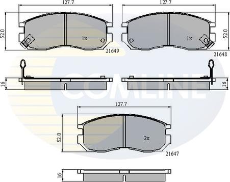 Comline CBP3363 - Bremžu uzliku kompl., Disku bremzes ps1.lv