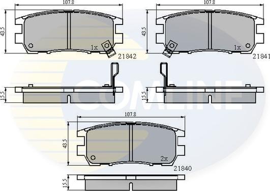 Comline CBP3233 - Bremžu uzliku kompl., Disku bremzes ps1.lv