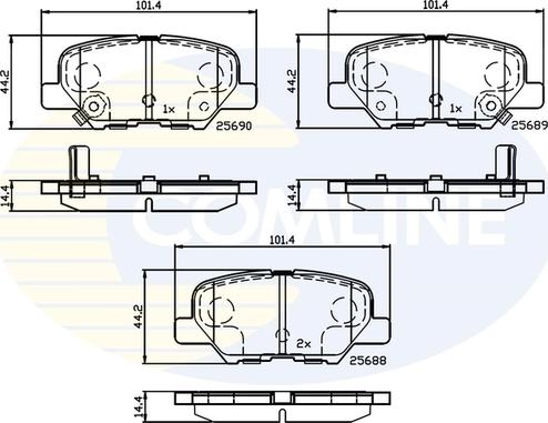 Comline CBP32238 - Bremžu uzliku kompl., Disku bremzes ps1.lv