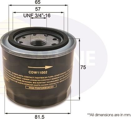 Comline CDW11002 - Eļļas filtrs ps1.lv