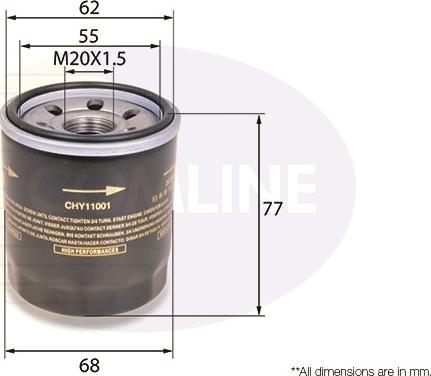 Comline CHY11001 - Eļļas filtrs ps1.lv