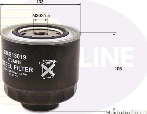 Comline CMB13019 - Degvielas filtrs ps1.lv