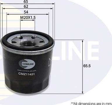 Comline CMZ11431 - Eļļas filtrs ps1.lv