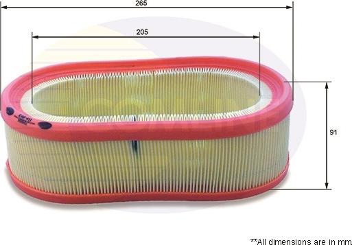 Comline EAF411 - Gaisa filtrs ps1.lv