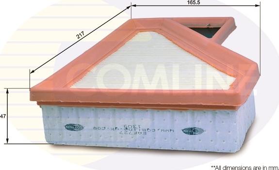 Comline EAF727 - Gaisa filtrs ps1.lv
