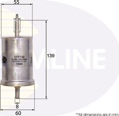 Comline EFF150 - Degvielas filtrs ps1.lv