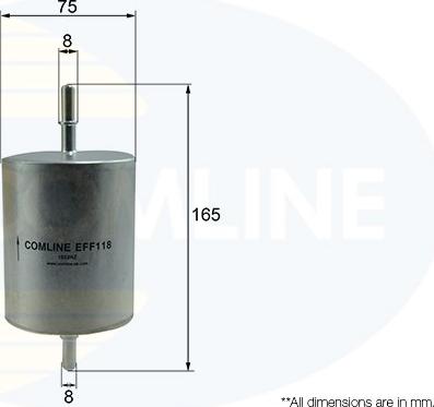 Comline EFF118 - Degvielas filtrs ps1.lv