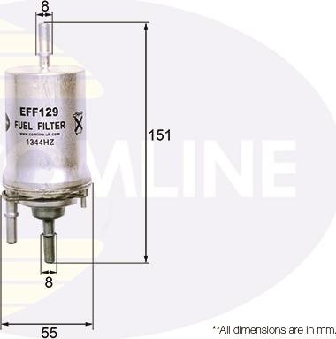 Comline EFF129 - Degvielas filtrs ps1.lv