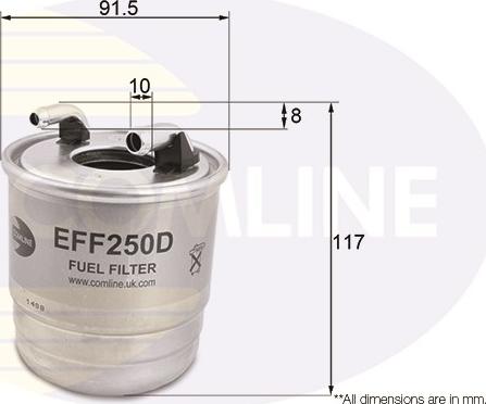 Comline EFF250D - Degvielas filtrs ps1.lv
