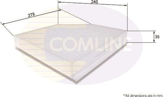 Comline EKF106 - Filtrs, Salona telpas gaiss ps1.lv