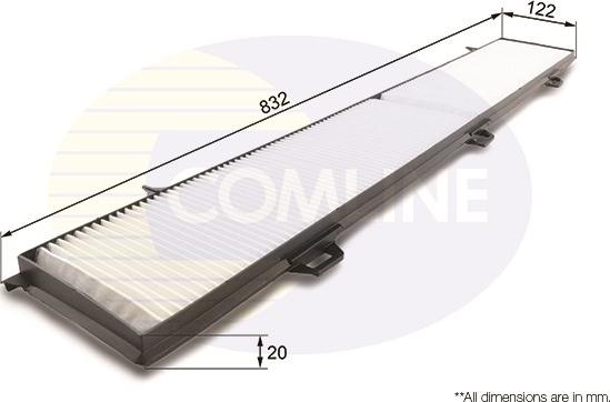 Comline EKF107 - Filtrs, Salona telpas gaiss ps1.lv