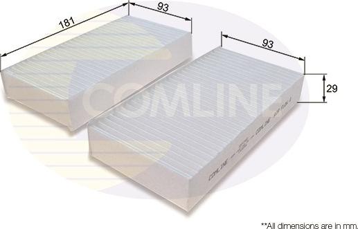 Comline EKF340-2 - Filtrs, Salona telpas gaiss ps1.lv