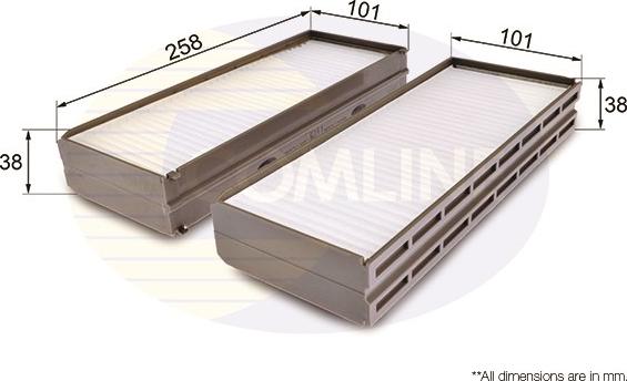 Comline EKF303 - Filtrs, Salona telpas gaiss ps1.lv