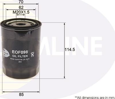 Comline EOF098 - Eļļas filtrs ps1.lv