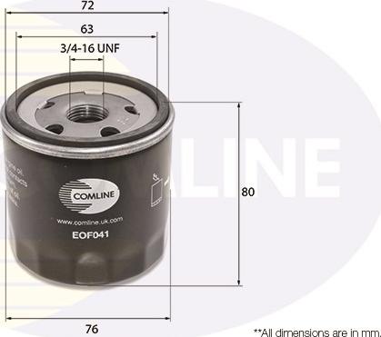 Comline EOF041 - Eļļas filtrs ps1.lv