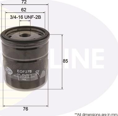 Comline EOF273 - Eļļas filtrs ps1.lv