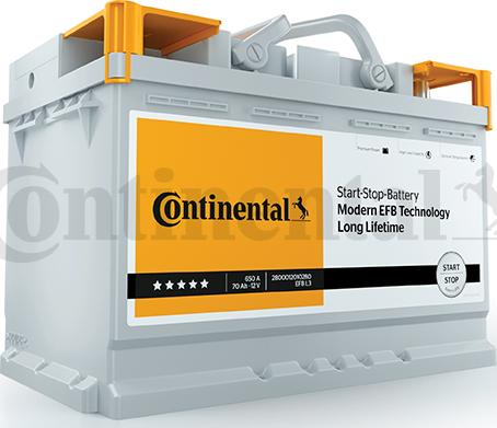 Continental 2800012000280 - Startera akumulatoru baterija ps1.lv