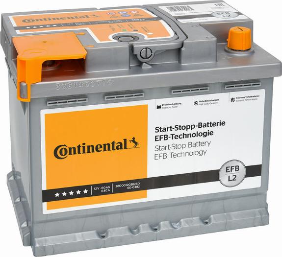 Continental 2800012038280 - Startera akumulatoru baterija ps1.lv