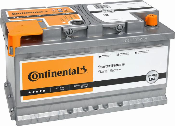 Continental 2800012024280 - Startera akumulatoru baterija ps1.lv