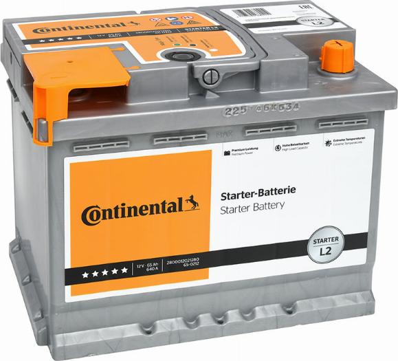 Continental 2800012021280 - Startera akumulatoru baterija ps1.lv