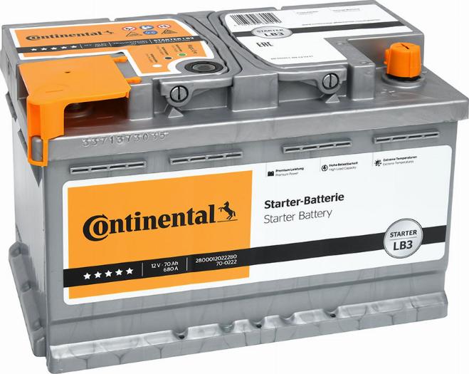 Continental 2800012022280 - Startera akumulatoru baterija ps1.lv