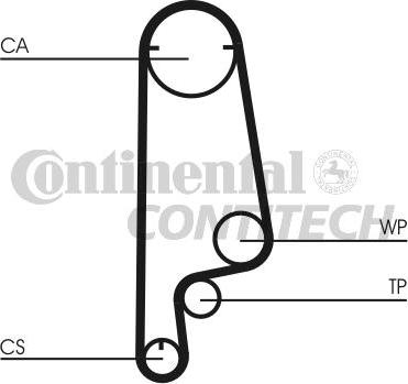 CONTINENTAL CTAM BR CT799K1 - Zobsiksnas komplekts ps1.lv