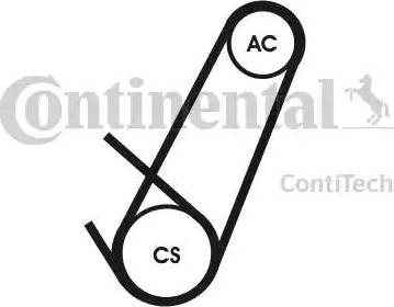 Continental 4PK924 ELAST T1 - Ķīļrievu siksna ps1.lv