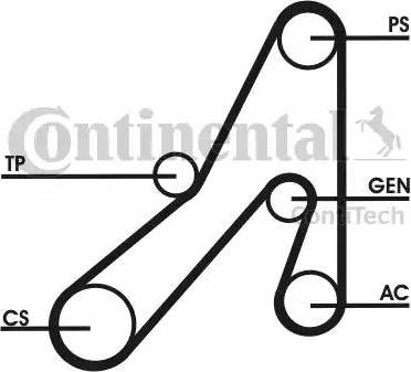 Continental 6DPK1841D1 - Ķīļrievu siksna ps1.lv