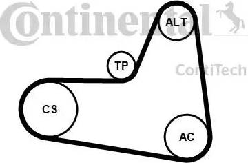 Continental 6PK1045K2 - Ķīļrievu siksnu komplekts ps1.lv