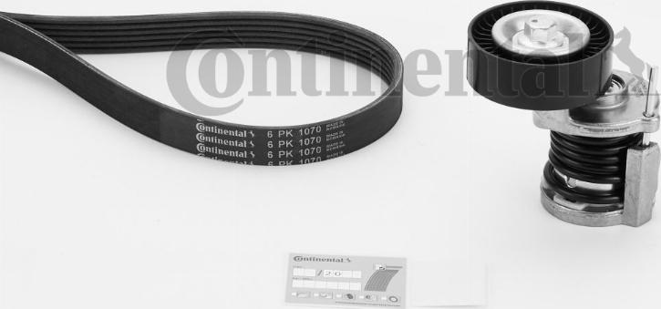 Contitech 6 PK 1070 K1 - Ķīļrievu siksnu komplekts ps1.lv