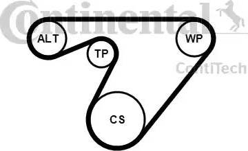 Continental 6PK1180K3 - Ķīļrievu siksnu komplekts ps1.lv