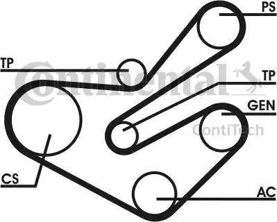 Continental 6PK1750D2 - Ķīļrievu siksnu komplekts ps1.lv