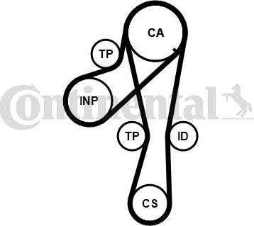 Continental CT1041K2PRO - Zobsiksnas komplekts ps1.lv