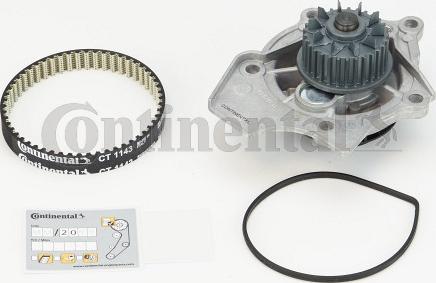 Contitech CT 1143 WP1 - Ūdenssūknis + Zobsiksnas komplekts ps1.lv