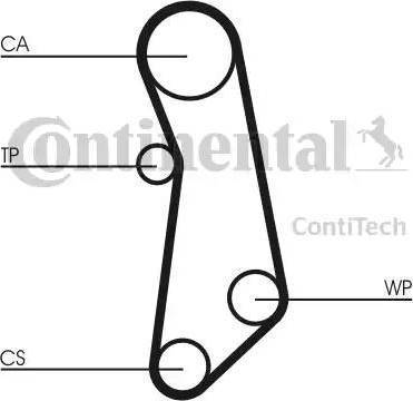 Continental CT1115WP1 - Ūdenssūknis + Zobsiksnas komplekts ps1.lv