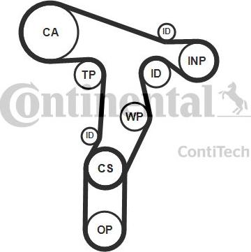 Continental CT1139WP8PRO - Ūdenssūknis + Zobsiksnas komplekts ps1.lv