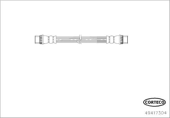 Corteco 49417304 - Bremžu šļūtene ps1.lv