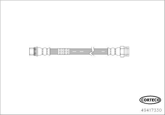 Corteco 49417330 - Bremžu šļūtene ps1.lv