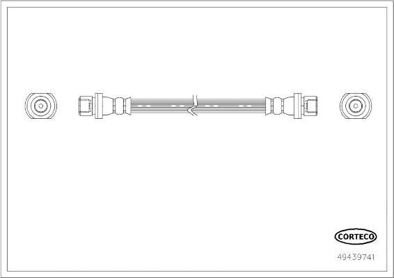 Corteco 49439741 - Bremžu šļūtene ps1.lv