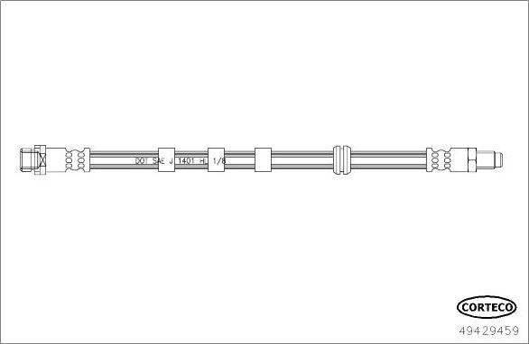 Corteco 49429459 - Bremžu šļūtene ps1.lv