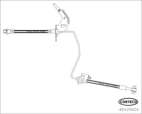 Corteco 49429424 - Bremžu šļūtene ps1.lv