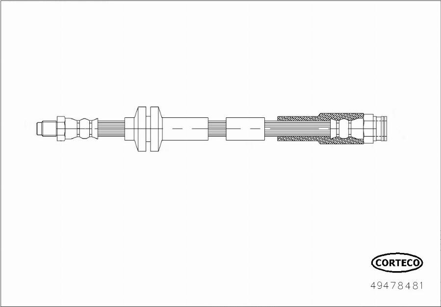 Corteco 49478481 - Bremžu šļūtene ps1.lv