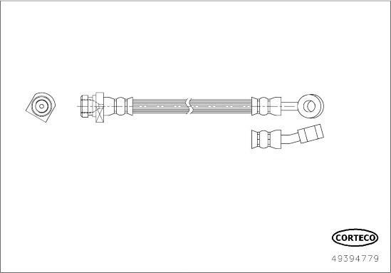 Corteco 49394779 - Bremžu šļūtene ps1.lv